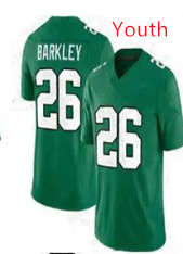 Youth Philadelphia Eagles #26 SAQUON BARKLEY Green Limited Stitched Football Jersey Youth Philadelphia Eagles #26 SAQUON BARKLEY Green Limited Stitched Football Jersey