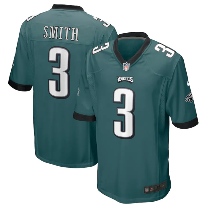 Youth Philadelphia Eagles #3 Nolan Smith Green 2023 Draft Stitched Football Jersey Youth Philadelphia Eagles #3 Nolan Smith Green 2023 Draft Stitched Football Jersey
