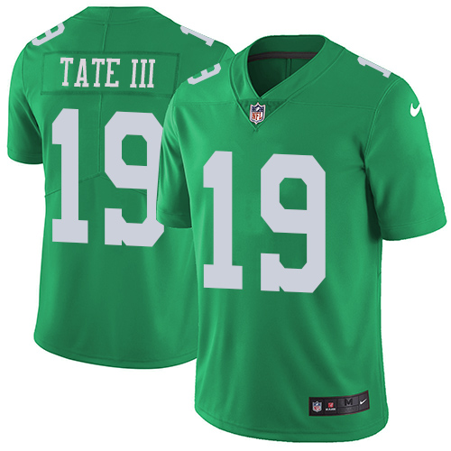 Nike Eagles #19 Golden Tate III Green Youth Stitched NFL Limited Rush Jersey Nike Eagles #19 Golden Tate III Green Youth Stitched NFL Limited Rush Jersey