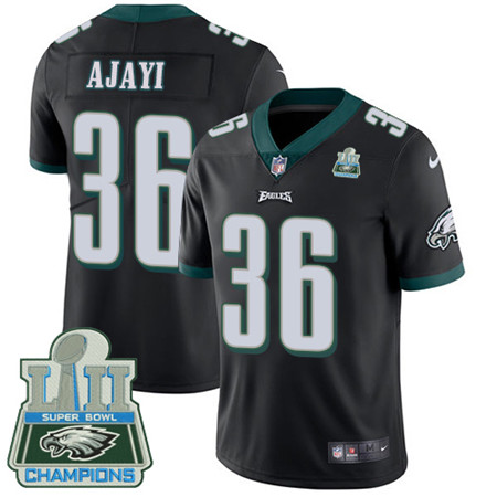Nike Eagles #36 Jay Ajayi Black Alternate Super Bowl LII Champions Youth Stitched NFL Vapor Untouchable Limited Jersey Nike Eagles #36 Jay Ajayi Black Alternate Super Bowl LII Champions Youth Stitched NFL Vapor Untouchable Limited Jersey