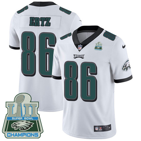 Nike Eagles #86 Zach Ertz White Super Bowl LII Champions Youth Stitched NFL Vapor Untouchable Limited Jersey Nike Eagles #86 Zach Ertz White Super Bowl LII Champions Youth Stitched NFL Vapor Untouchable Limited Jersey