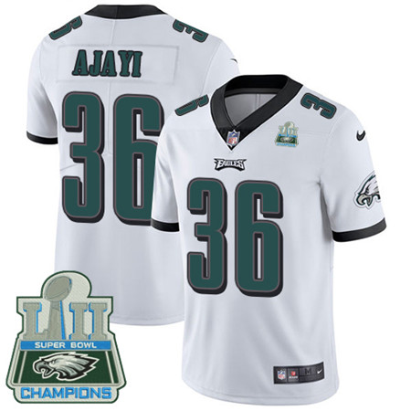Nike Eagles #36 Jay Ajayi White Super Bowl LII Champions Youth Stitched NFL Vapor Untouchable Limited Jersey Nike Eagles #36 Jay Ajayi White Super Bowl LII Champions Youth Stitched NFL Vapor Untouchable Limited Jersey
