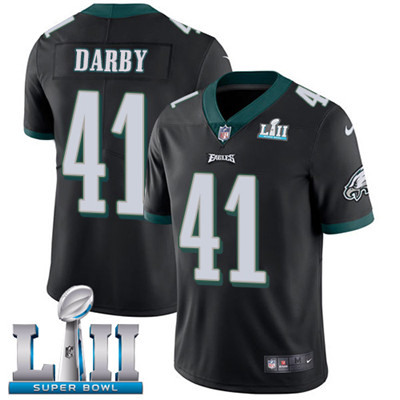Nike Eagles #41 Ronald Darby Black Alternate Super Bowl LII Youth Stitched NFL Vapor Untouchable Limited Jersey Nike Eagles #41 Ronald Darby Black Alternate Super Bowl LII Youth Stitched NFL Vapor Untouchable Limited Jersey