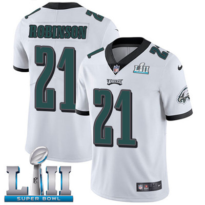 Nike Eagles #21 Patrick Robinson White Super Bowl LII Youth Stitched NFL Vapor Untouchable Limited Jersey Nike Eagles #21 Patrick Robinson White Super Bowl LII Youth Stitched NFL Vapor Untouchable Limited Jersey