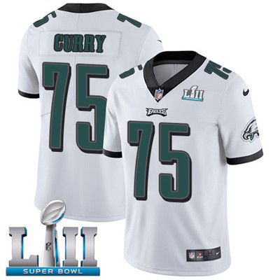 Nike Eagles #75 Vinny Curry White Super Bowl LII Youth Stitched NFL Vapor Untouchable Limited Jersey Nike Eagles #75 Vinny Curry White Super Bowl LII Youth Stitched NFL Vapor Untouchable Limited Jersey