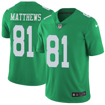 Nike Eagles #81 Jordan Matthews Green Youth Stitched NFL Limited Rush Jersey Nike Eagles #81 Jordan Matthews Green Youth Stitched NFL Limited Rush Jersey