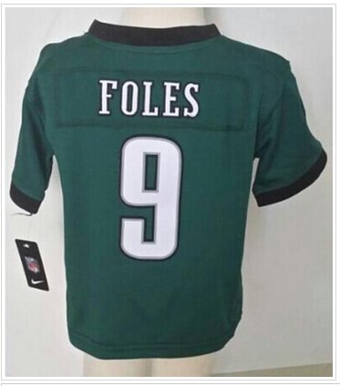 Toddler NEW Eagles #9 Nick Foles Green Team Color Stitched NFL Elite Jersey