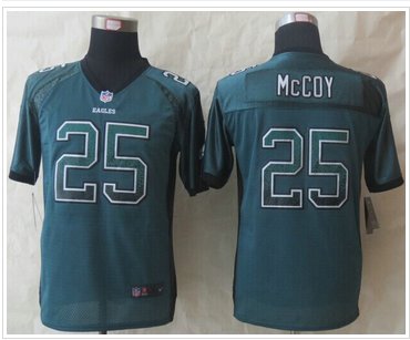Youth Eagles #25 LeSean McCoy Midnight Green Team Color Elite Drift Fashion Jersey
