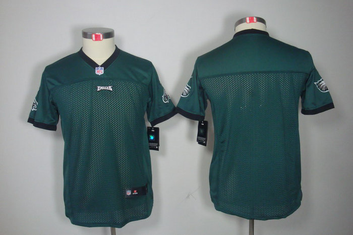 Youth NEW Philadelphia Eagles Blank Green Jerseys