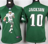 Nike Youth Philadelphia Eagles #10 Jackson Green Portrait Fashion Game Jerseys