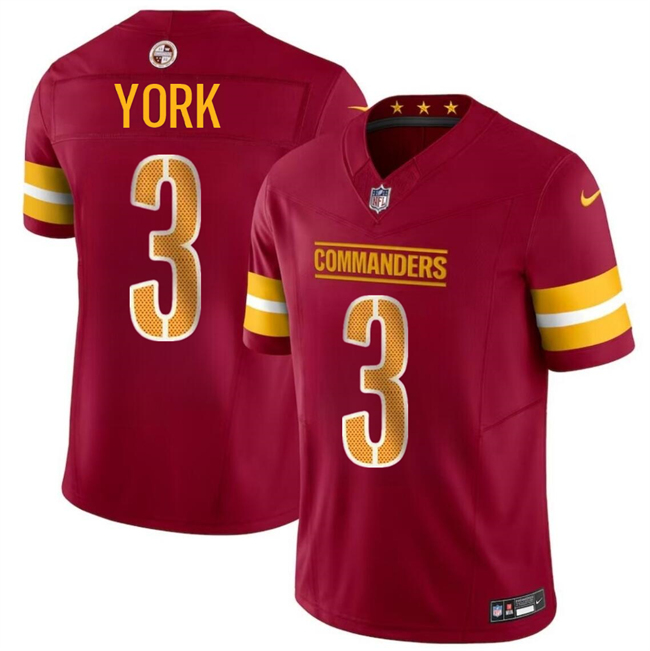 Youth Washington Commanders #3 Cade York Burgundy 2024 F.U.S.E Vapor Limited Stitched Football Jersey Youth Washington Commanders #3 Cade York Burgundy 2024 F.U.S.E Vapor Limited Stitched Football Jersey