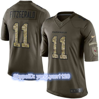 Nike Cardinals #11 Larry Fitzgerald Green Youth Stitched NFL Limited Salute to Service Jersey