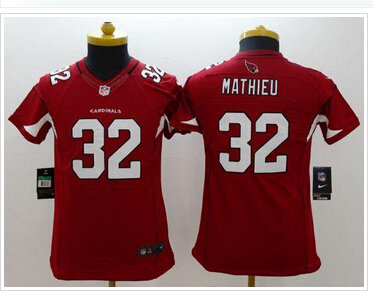 Youth New Cardinals #32 Tyrann Mathieu Red Team Color NFL Limited Jersey
