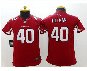 Youth New Cardinals #40 Pat Tillman Red Team Color NFL Limited Jersey