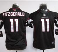 Youth Nike NFL Arizona Cardinals 11 Larry Fitzgerald Black Jerseys