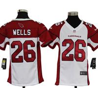 Youth Nike NFL Arizona Cardinals 26 Chris Wells White Jerseys