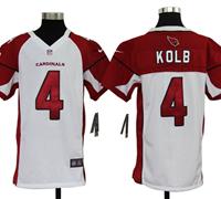 Youth Nike NFL Arizona Cardinals 4 Kevin Kolb White Jerseys