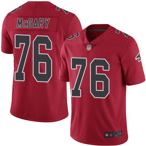 Falcons #76 Kaleb McGary Red Youth Stitched Football Limited Rush Jersey Falcons #76 Kaleb McGary Red Youth Stitched Football Limited Rush Jersey