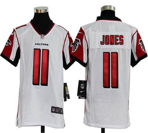 Nike Falcons #11 Julio Jones White Youth Stitched NFL Elite Jersey Nike Falcons #11 Julio Jones White Youth Stitched NFL Elite Jersey