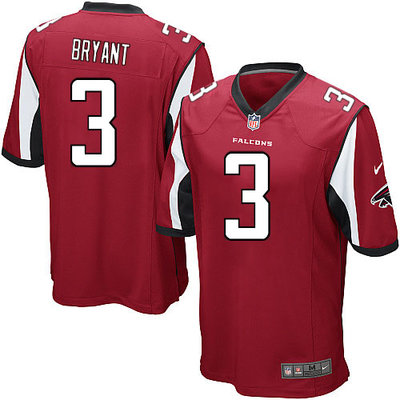 Nike Falcons #3 Matt Bryant Red Team Color Youth Stitched NFL Elite Jersey Nike Falcons #3 Matt Bryant Red Team Color Youth Stitched NFL Elite Jersey