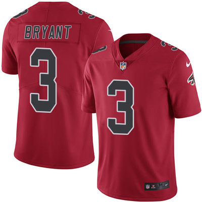Nike Falcons #3 Matt Bryant Red Youth Stitched NFL Limited Rush Jersey Nike Falcons #3 Matt Bryant Red Youth Stitched NFL Limited Rush Jersey