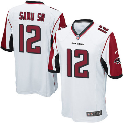 Nike Falcons #12 Mohamed Sanu Sr White Youth Stitched NFL Elite Jersey Nike Falcons #12 Mohamed Sanu Sr White Youth Stitched NFL Elite Jersey