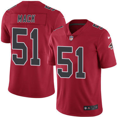 Nike Falcons #51 Alex Mack Red Youth Stitched NFL Limited Rush Jersey Nike Falcons #51 Alex Mack Red Youth Stitched NFL Limited Rush Jersey