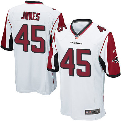Nike Falcons #45 Deion Jones White Youth Stitched NFL Elite Jersey Nike Falcons #45 Deion Jones White Youth Stitched NFL Elite Jersey