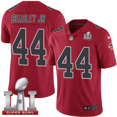 Nike Falcons #44 Vic Beasley Jr Red Super Bowl LI 51 Youth Stitched NFL Limited Rush Jersey Nike Falcons #44 Vic Beasley Jr Red Super Bowl LI 51 Youth Stitched NFL Limited Rush Jersey