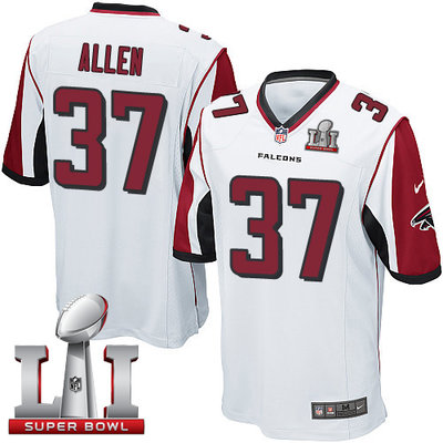 Nike Falcons #37 Ricardo Allen White Super Bowl LI 51 Youth Stitched NFL Elite Jersey Nike Falcons #37 Ricardo Allen White Super Bowl LI 51 Youth Stitched NFL Elite Jersey