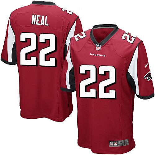 Nike Falcons #22 Keanu Neal Red Team Color Youth Stitched NFL Elite Jersey Nike Falcons #22 Keanu Neal Red Team Color Youth Stitched NFL Elite Jersey