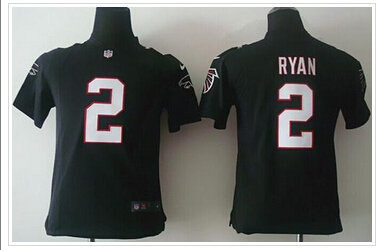 Youth New Falcons #2 Matt Ryan Black Alternate NFL Elite Jersey