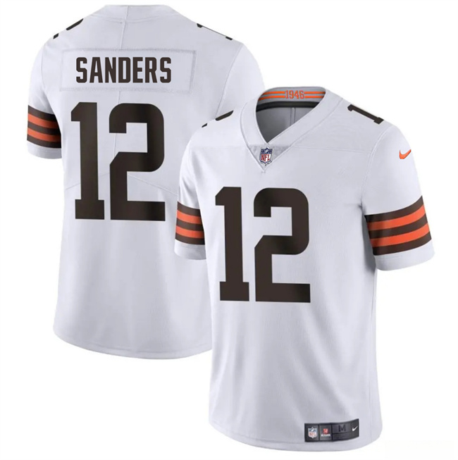 Youth Cleveland Browns #12 Shedeur Sanders White 2025 Draft Vapor Untouchable Limited Stitched Football Jersey Youth Cleveland Browns #12 Shedeur Sanders White 2025 Draft Vapor Untouchable Limited Stitched Football Jersey