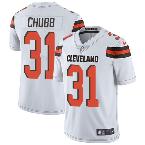 Nike Browns #31 Nick Chubb White Youth Stitched NFL Vapor Untouchable Limited Jersey Nike Browns #31 Nick Chubb White Youth Stitched NFL Vapor Untouchable Limited Jersey
