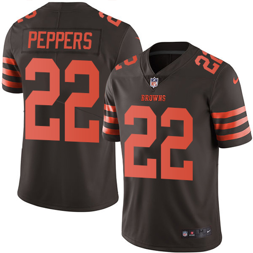 Nike Browns #22 Jabrill Peppers Brown Youth Stitched NFL Limited Rush Jersey Nike Browns #22 Jabrill Peppers Brown Youth Stitched NFL Limited Rush Jersey