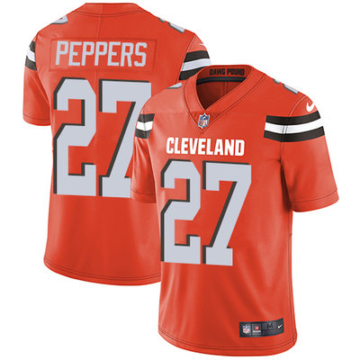 Nike Browns #27 Jabrill Peppers Orange Alternate Youth Stitched NFL Vapor Untouchable Limited Jersey Nike Browns #27 Jabrill Peppers Orange Alternate Youth Stitched NFL Vapor Untouchable Limited Jersey