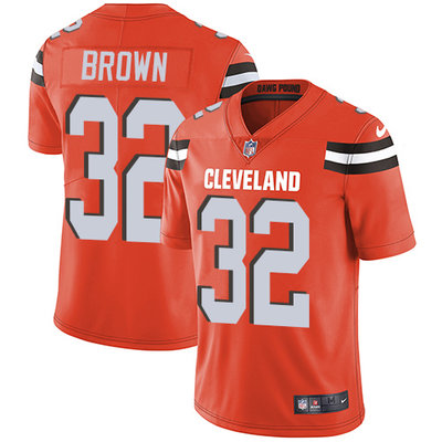 Nike Browns #32 Jim Brown Orange Alternate Youth Stitched NFL Vapor Untouchable Limited Jersey Nike Browns #32 Jim Brown Orange Alternate Youth Stitched NFL Vapor Untouchable Limited Jersey