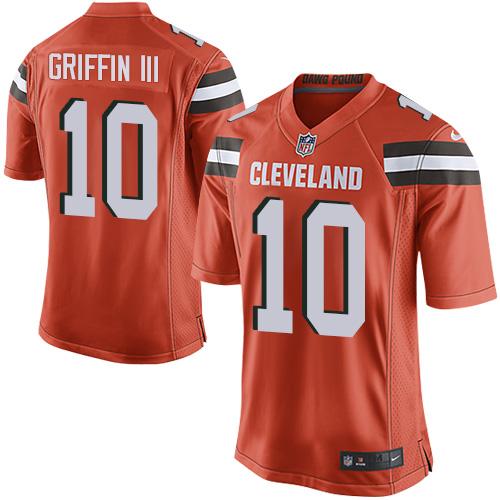 Nike Browns #10 Robert Griffin III Orange Alternate Youth Stitched NFL New jersey Nike Browns #10 Robert Griffin III Orange Alternate Youth Stitched NFL New jersey
