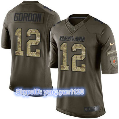 Nike Browns #12 Josh Gordon Green Youth Stitched NFL Limited Salute to Service Jersey Nike Browns #12 Josh Gordon Green Youth Stitched NFL Limited Salute to Service Jersey