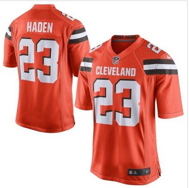 Youth New Browns #23 Joe Haden Orange Alternate Stitched NFL New Elite Jersey
