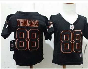 Toddler New Broncos #88 Demaryius Thomas Lights Out Black Stitched NFL Elite Jersey Toddler New Broncos #88 Demaryius Thomas Lights Out Black Stitched NFL Elite Jersey