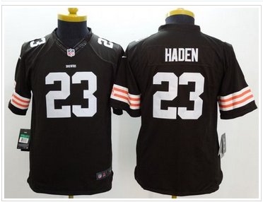 Youth New Browns #23 Joe Haden Brown Team Color NFL Limited Jersey Youth New Browns #23 Joe Haden Brown Team Color NFL Limited Jersey