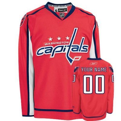 Customized Washington Capitals Jersey Red Home Man Jersey