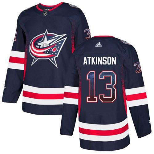 Adidas Blue Jackets #13 Cam Atkinson Navy Blue Home Authentic Drift Fashion Stitched NHL Jersey Adidas Blue Jackets #13 Cam Atkinson Navy Blue Home Authentic Drift Fashion Stitched NHL Jersey