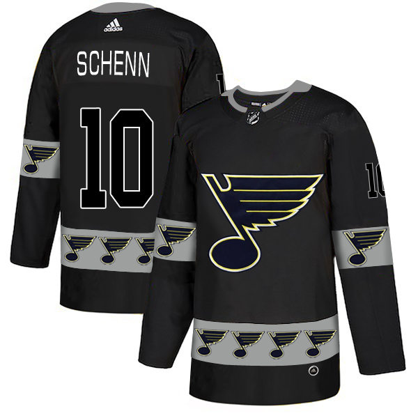 Blues 10 Brayden Schenn Black Team Logos Fashion Adidas Jersey Blues 10 Brayden Schenn Black Team Logos Fashion Adidas Jersey