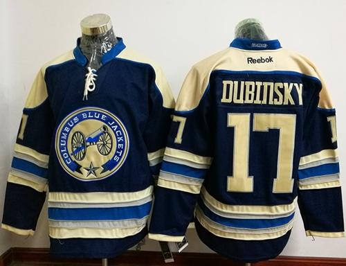 Blue Jackets #17 Brandon Dubinsky Navy Blue Alternate Stitched NHL Jersey Blue Jackets #17 Brandon Dubinsky Navy Blue Alternate Stitched NHL Jersey