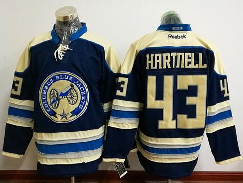 Blue Jackets #43 Scott Hartnell Navy Blue Alternate Stitched NHL Jersey Blue Jackets #43 Scott Hartnell Navy Blue Alternate Stitched NHL Jersey