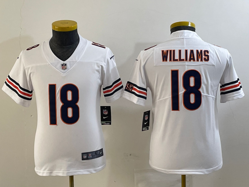 Youth Chicago Bears #18 Caleb Williams Orange 2024 Draft Vapor Stitched Jersey(Run Small) Youth Chicago Bears #18 Caleb Williams Orange 2024 Draft Vapor Stitched Jersey(Run Small)