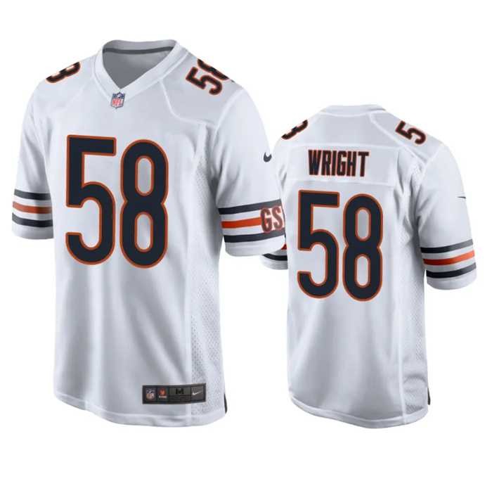 Youth Chicago Bears #58 Darnell Wright White 2023 Draft Stitched Football Game Jersey Youth Chicago Bears #58 Darnell Wright White 2023 Draft Stitched Football Game Jersey