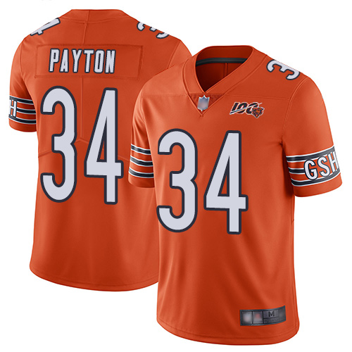 Bears #34 Walter Payton Orange Youth Stitched Football Limited Rush 100th Season Jersey Bears #34 Walter Payton Orange Youth Stitched Football Limited Rush 100th Season Jersey